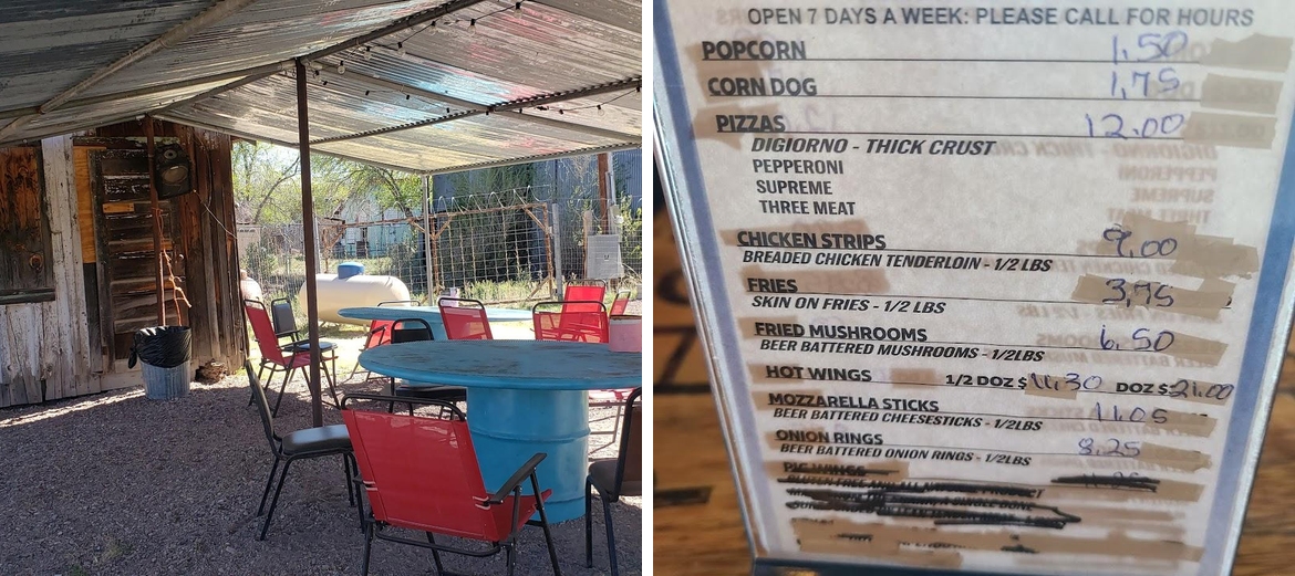Uncle Bill's Bar Menu